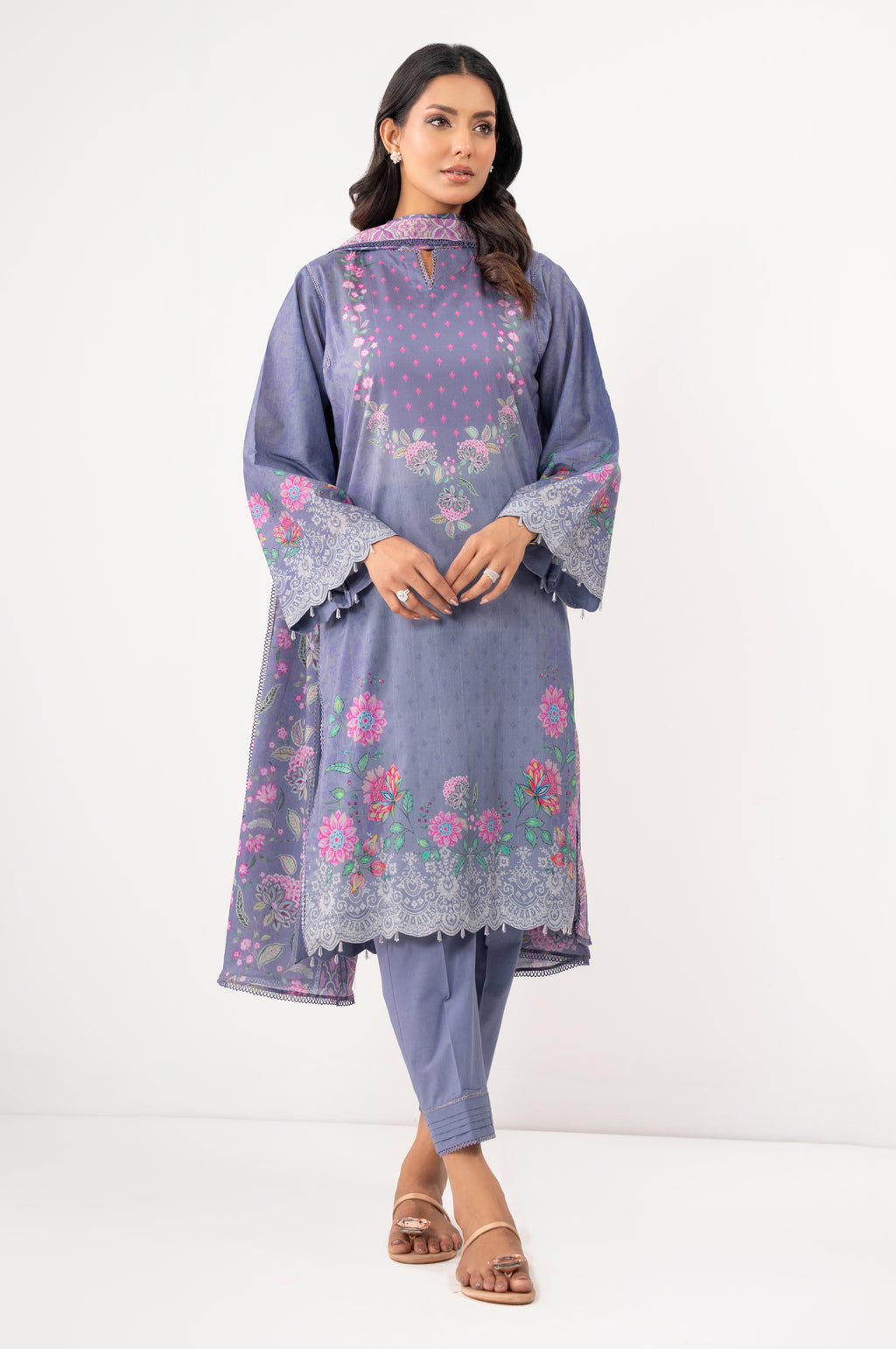 UNSTITCHED PRINTED SUIT