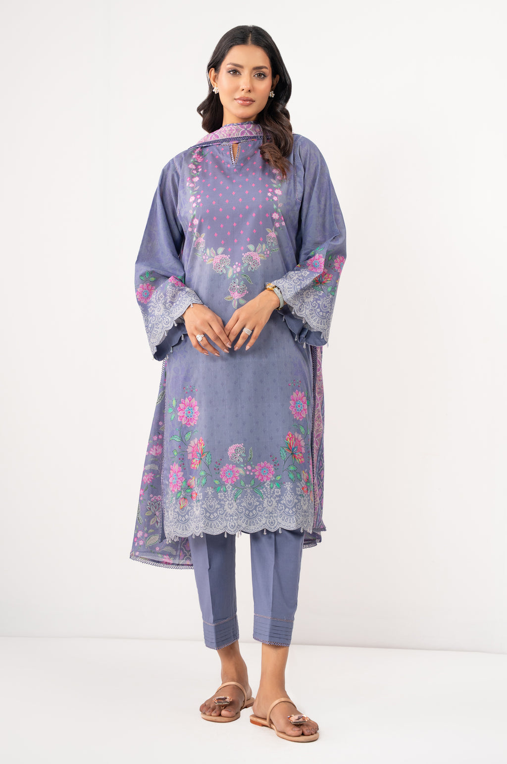 UNSTITCHED PRINTED SUIT