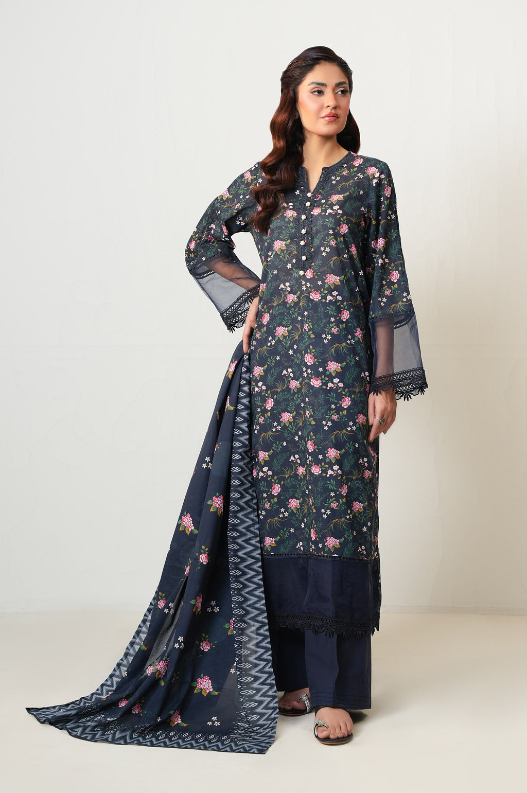 UNSTITCHED PRINTED SUIT