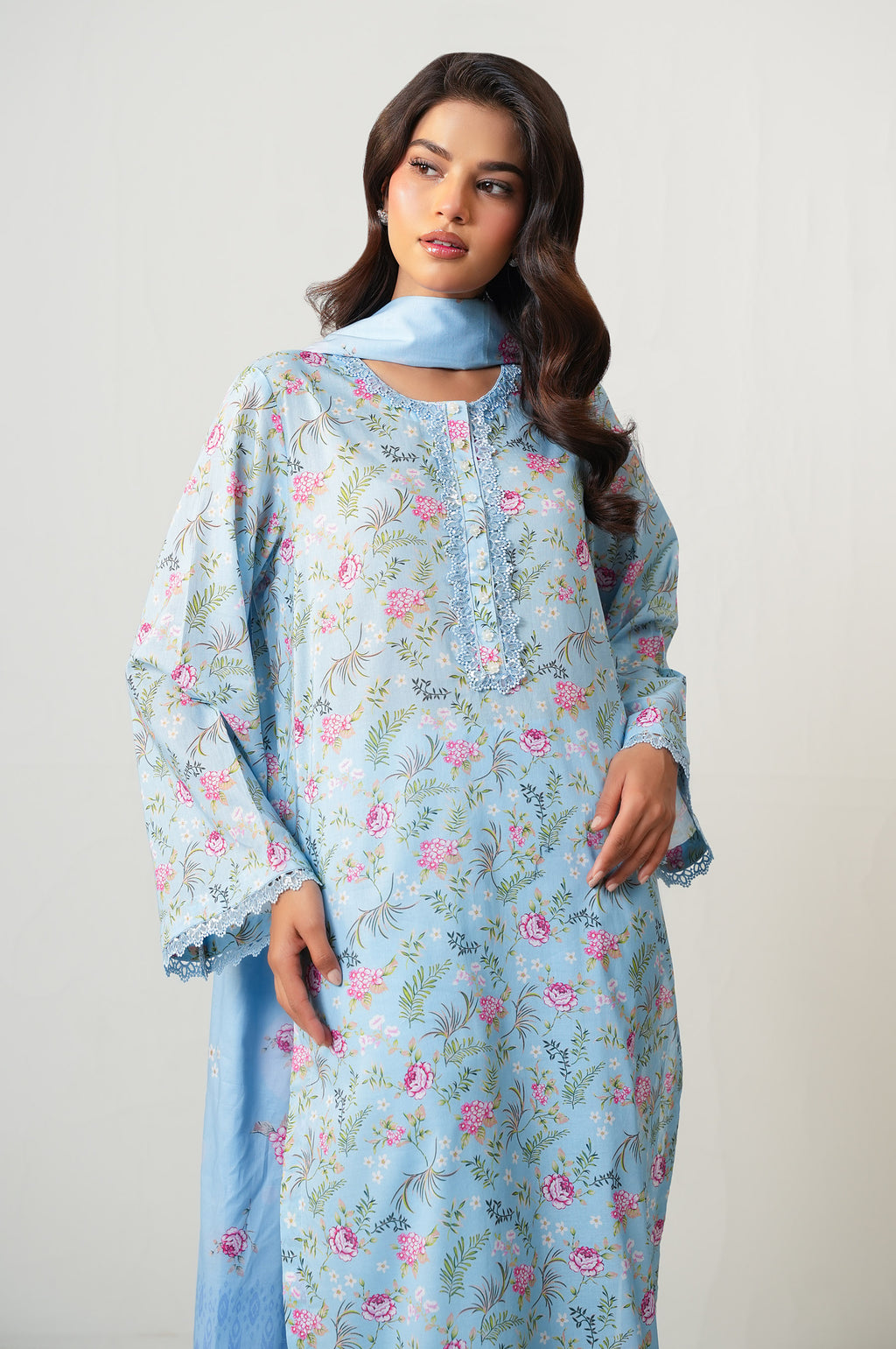 UNSTITCHED PRINTED SUIT