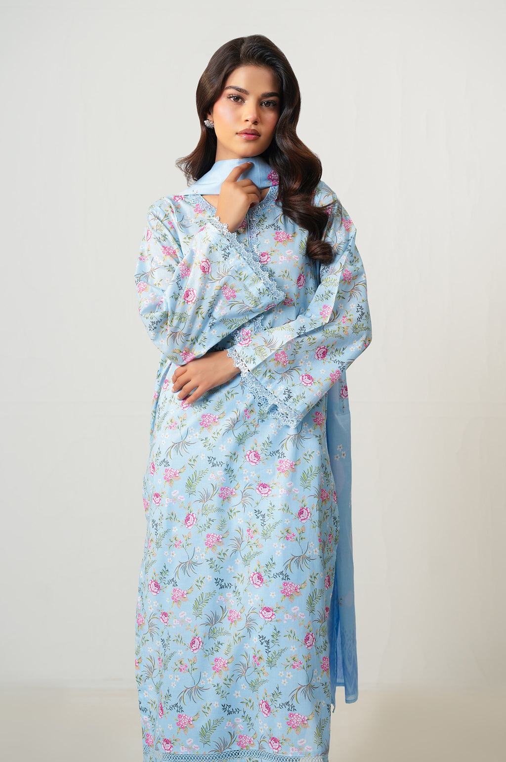 UNSTITCHED PRINTED SUIT