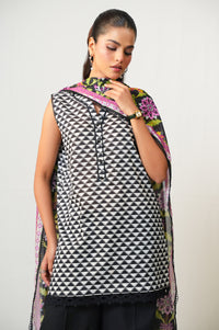 Unstitched 3 Piece Digital Printed Lawn Suit