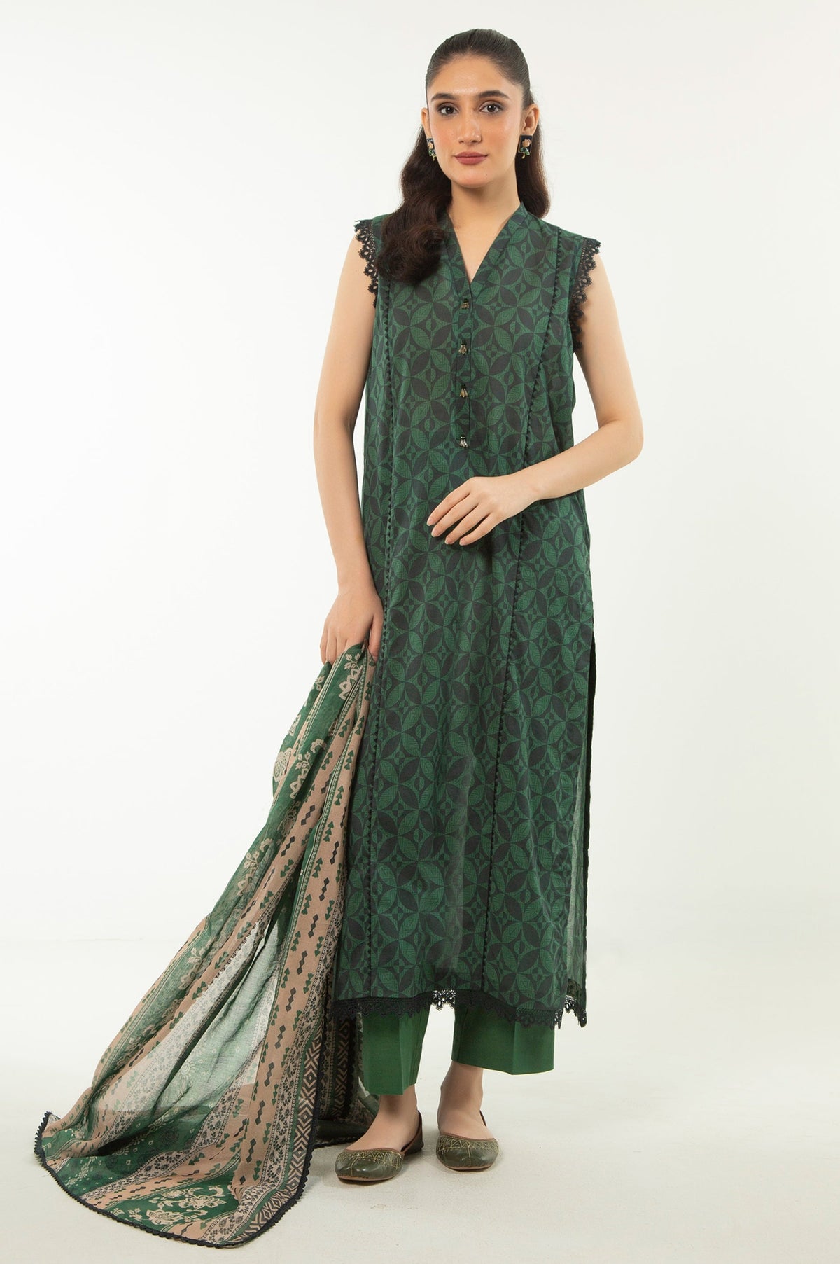 UNSTITCHED 3 PIECE SUIT