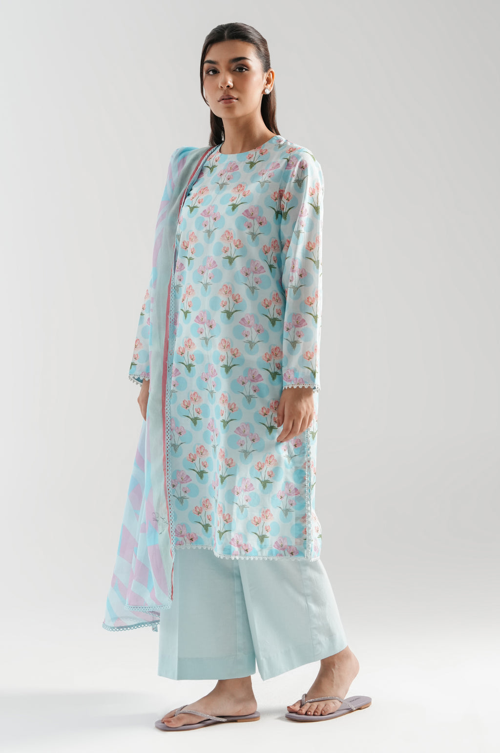 UNSTITCHED PRINTED SUIT