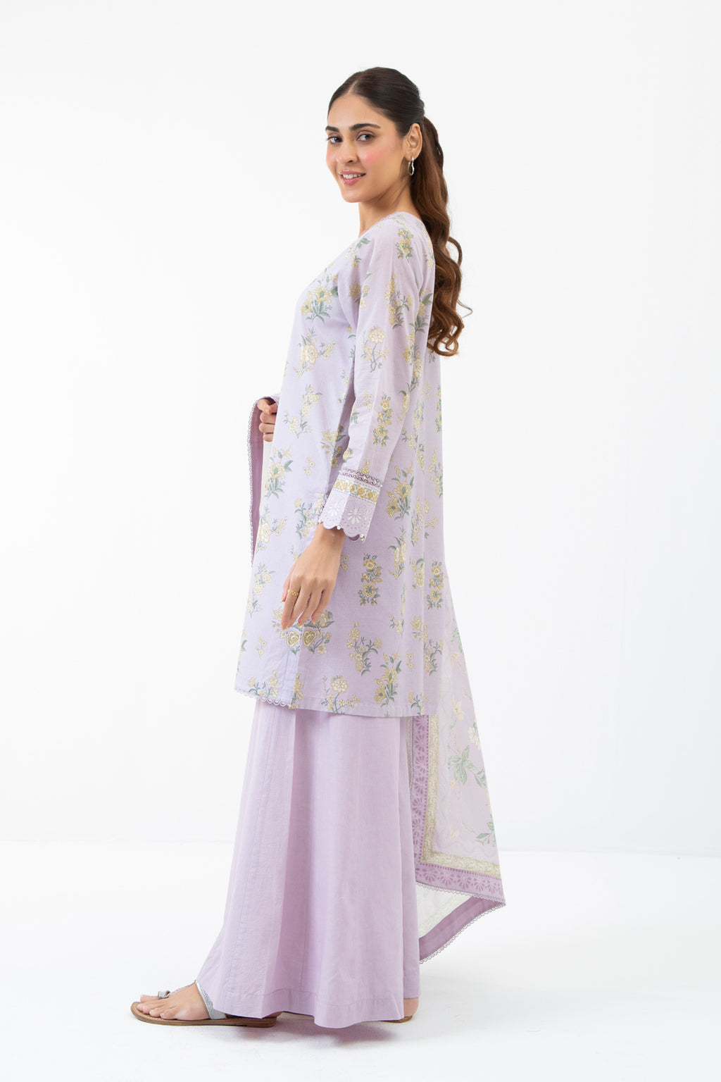 PRINTED CAMBRIC UNSTITCHED 3 PIECE SUIT