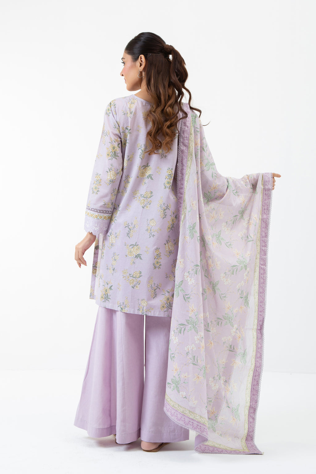 PRINTED CAMBRIC UNSTITCHED 3 PIECE SUIT