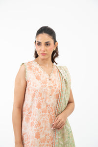 PRINTED CAMBRIC UNSTITCHED 3 PIECE SUIT