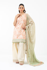 PRINTED CAMBRIC UNSTITCHED 3 PIECE SUIT