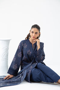 PRINTED CAMBRIC UNSTITCHED 3 PIECE SUIT