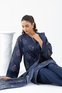 PRINTED CAMBRIC UNSTITCHED 3 PIECE SUIT