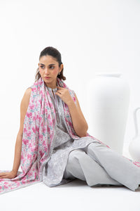 PRINTED LAWN UNSTITCHED 3 PIECE SUIT