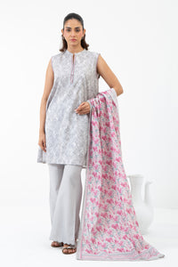 PRINTED LAWN UNSTITCHED 3 PIECE SUIT