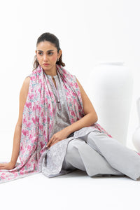 PRINTED LAWN UNSTITCHED 3 PIECE SUIT