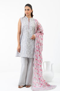 PRINTED LAWN UNSTITCHED 3 PIECE SUIT