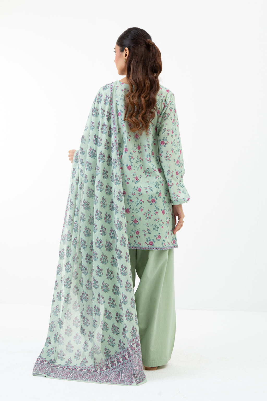 PRINTED LAWN UNSTITCHED 3 PIECE SUIT