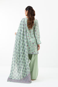 PRINTED LAWN UNSTITCHED 3 PIECE SUIT