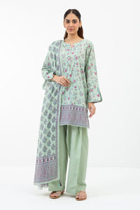 PRINTED LAWN UNSTITCHED 3 PIECE SUIT