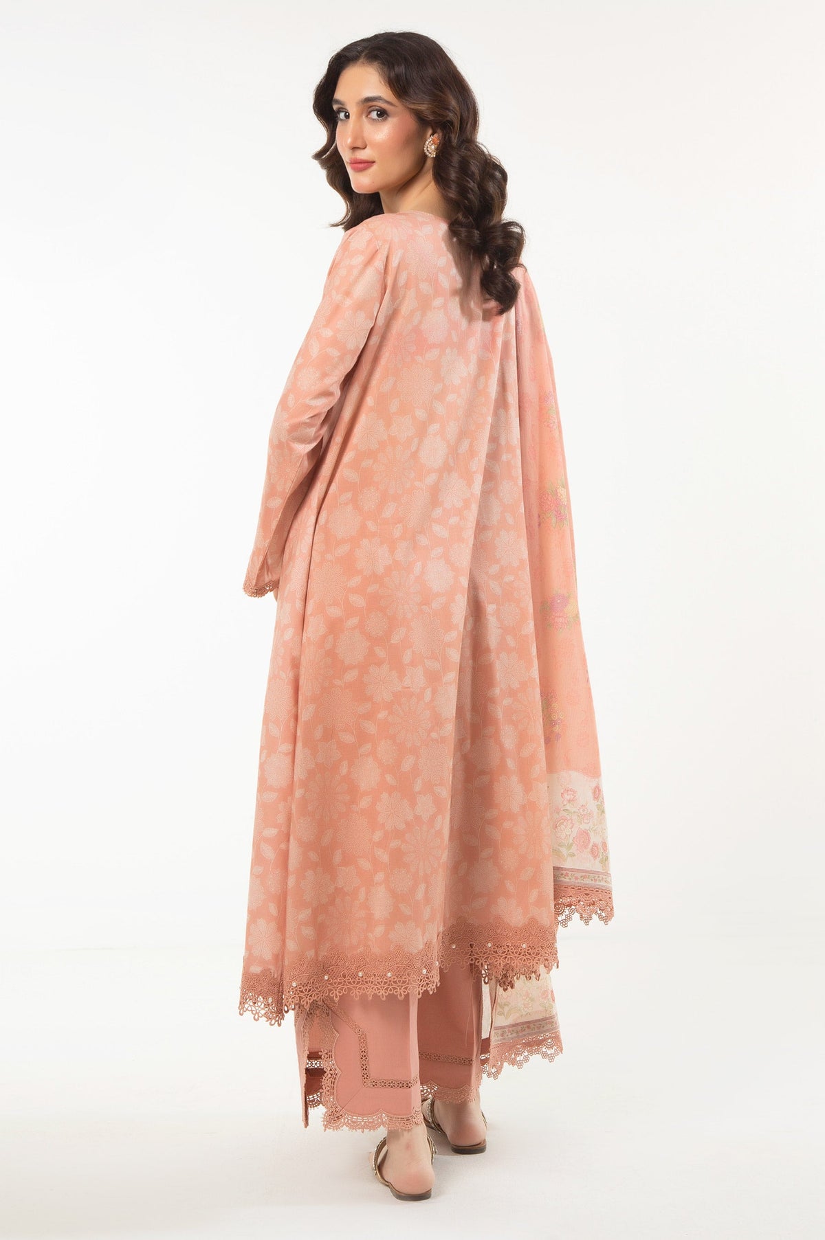UNSTITCHED EMBROIDERED SUIT