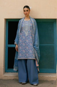 UNSTITCHED EMBROIDERED SUIT