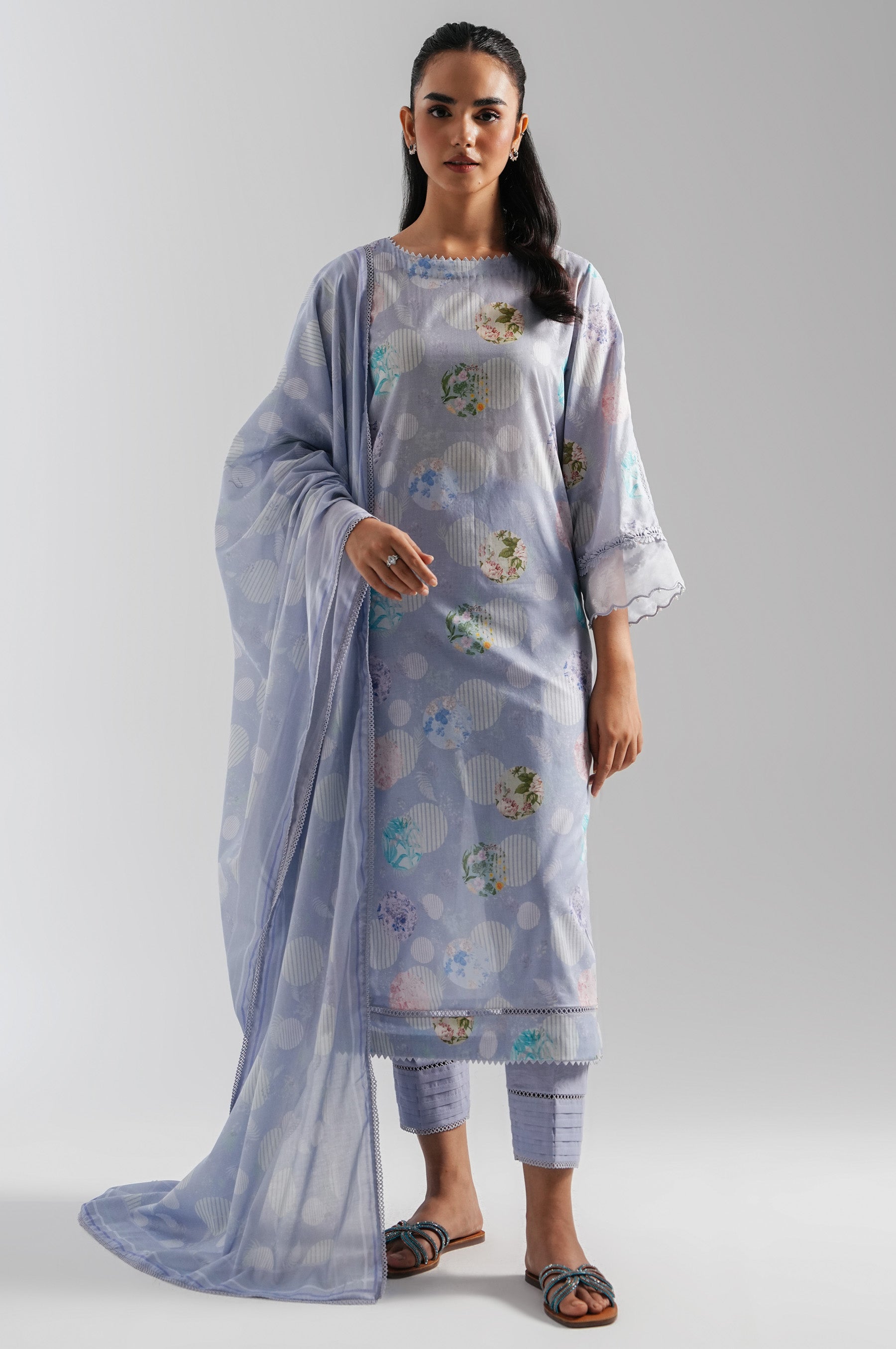 UNSTITCHED PRINTED SUIT