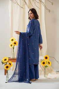EMBROIDERED CAMBRIC UNSTITCHED 3 PIECE SUIT (FACTORY E-OUTLET)
