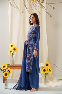 EMBROIDERED CAMBRIC UNSTITCHED 3 PIECE SUIT (FACTORY E-OUTLET)