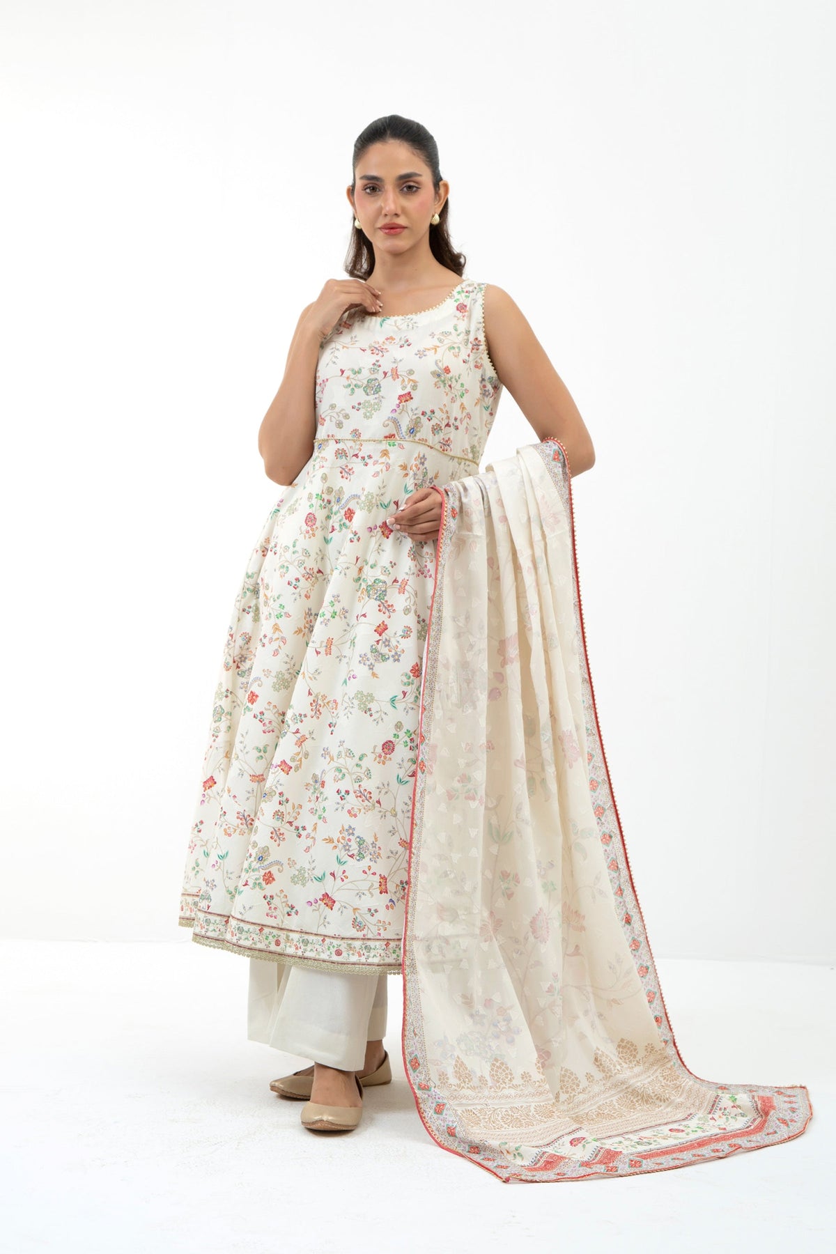 JACQUARD UNSTITCHED 3 PIECE SUIT