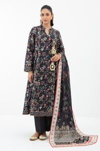 PRINTED JACQUARD UNSTITCHED 3 PIECE SUIT