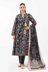 PRINTED JACQUARD UNSTITCHED 3 PIECE SUIT