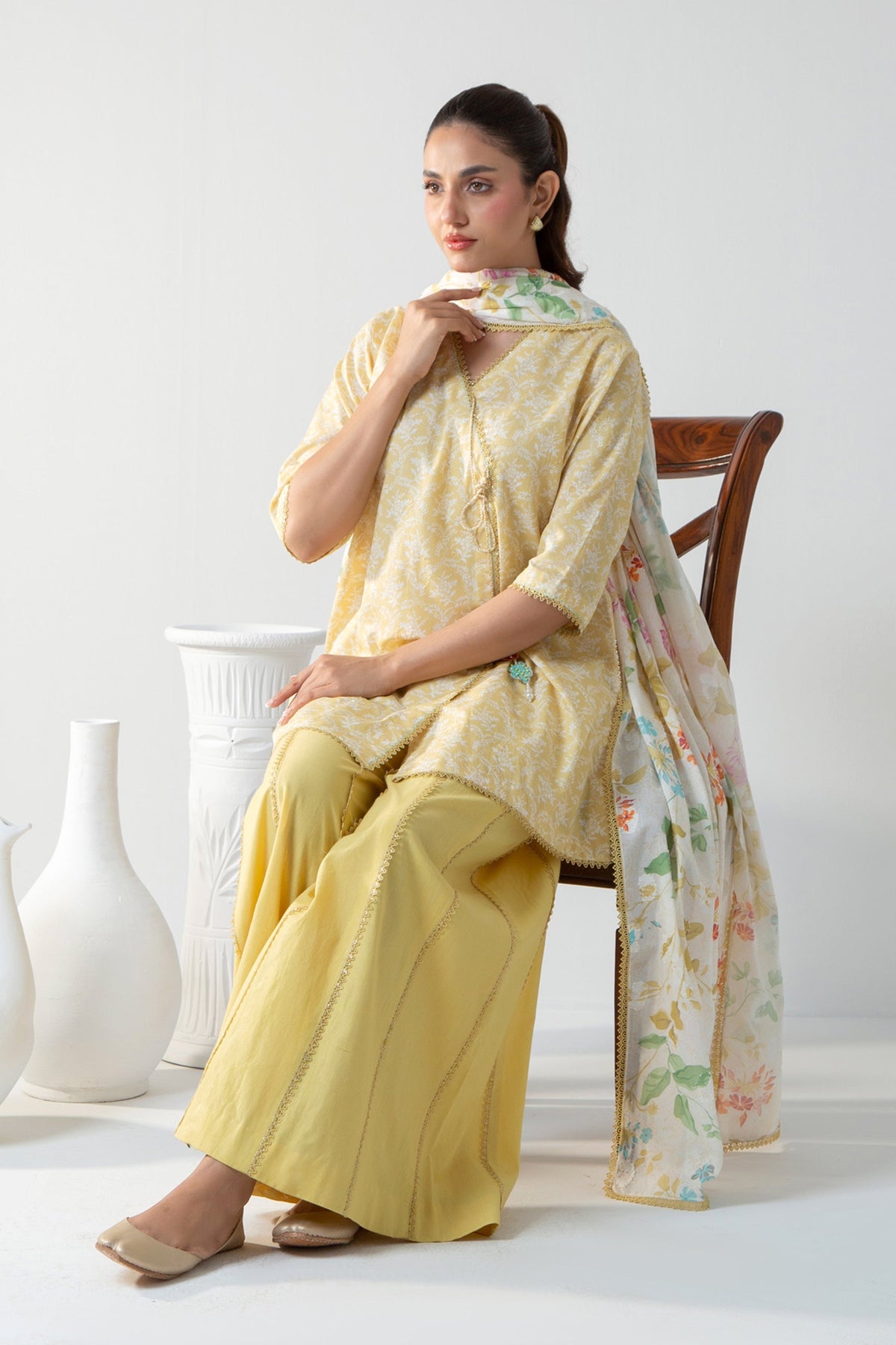 JACQUARD UNSTITCHED 3 PIECE SUIT