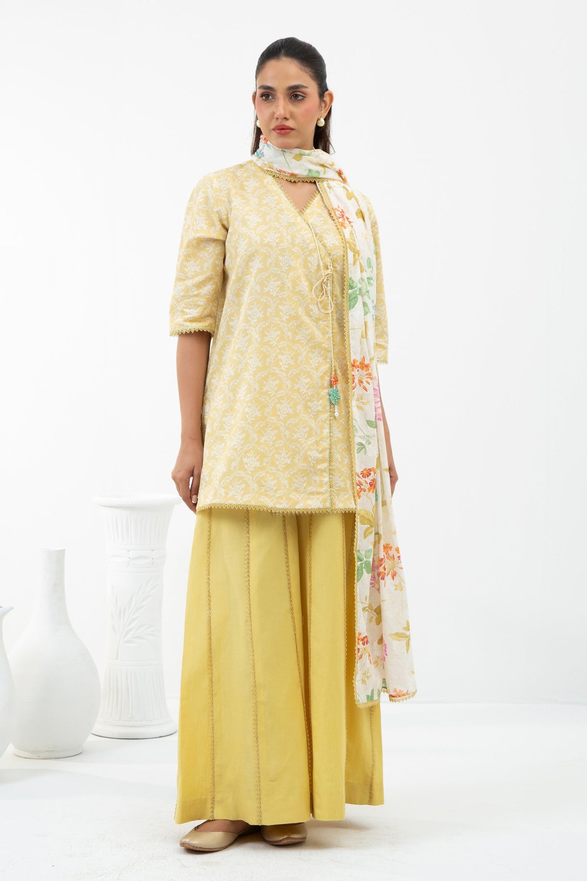 JACQUARD UNSTITCHED 3 PIECE SUIT