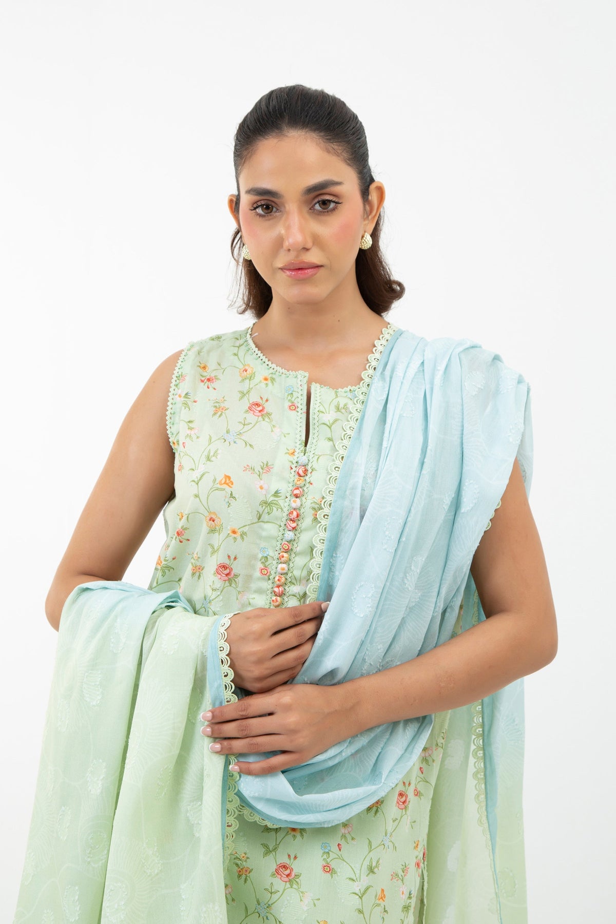 JACQUARD UNSTITCHED 3 PIECE SUIT