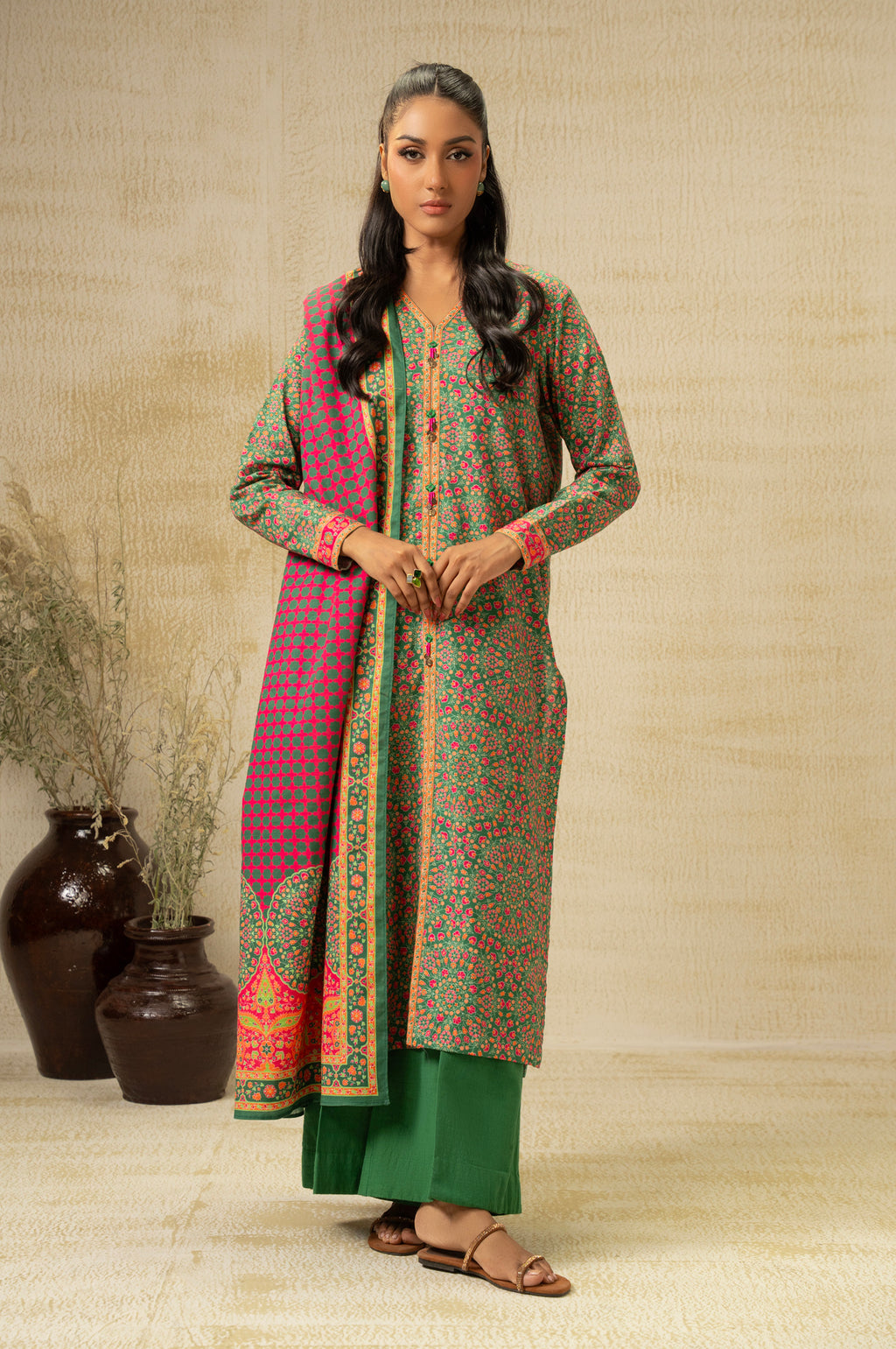 UNSTITCHED DIGITAL PRINTED SUIT