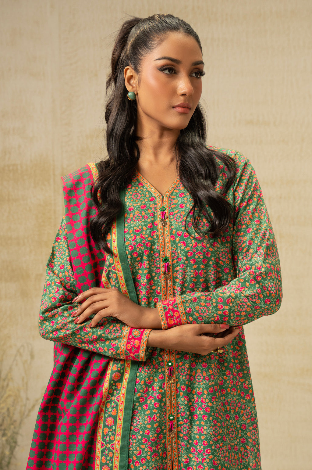 UNSTITCHED DIGITAL PRINTED SUIT