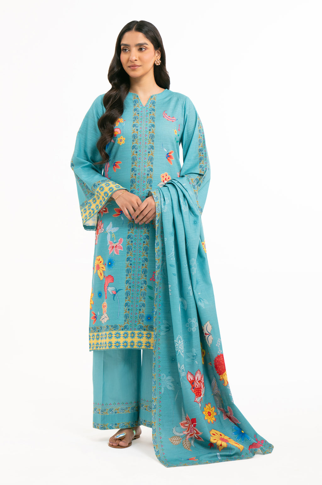 UNSTITCHED DIGITAL PRINTED SUIT