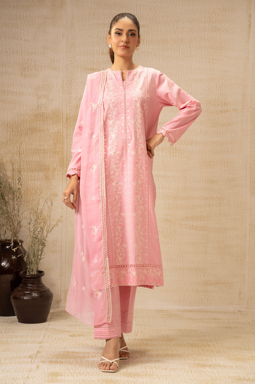 UNSTITCHED EMBROIDERED SUIT (FACTORY E-OUTLET)