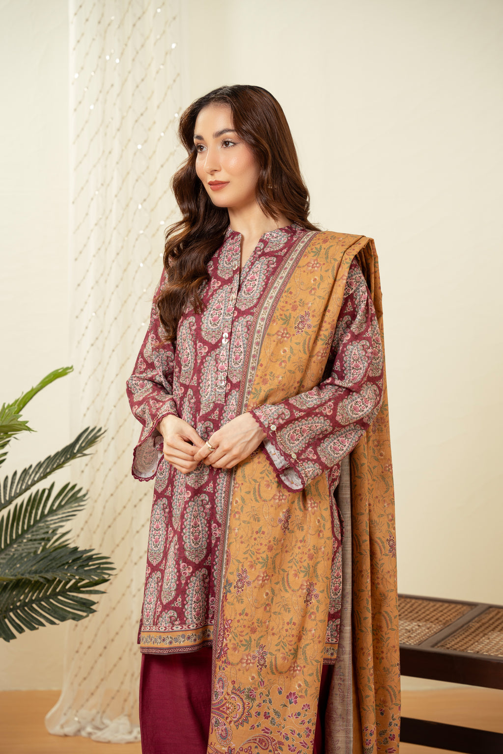 UNSTITCHED PRINTED SUIT