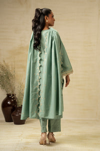 UNSTITCHED EMBROIDERED SUIT