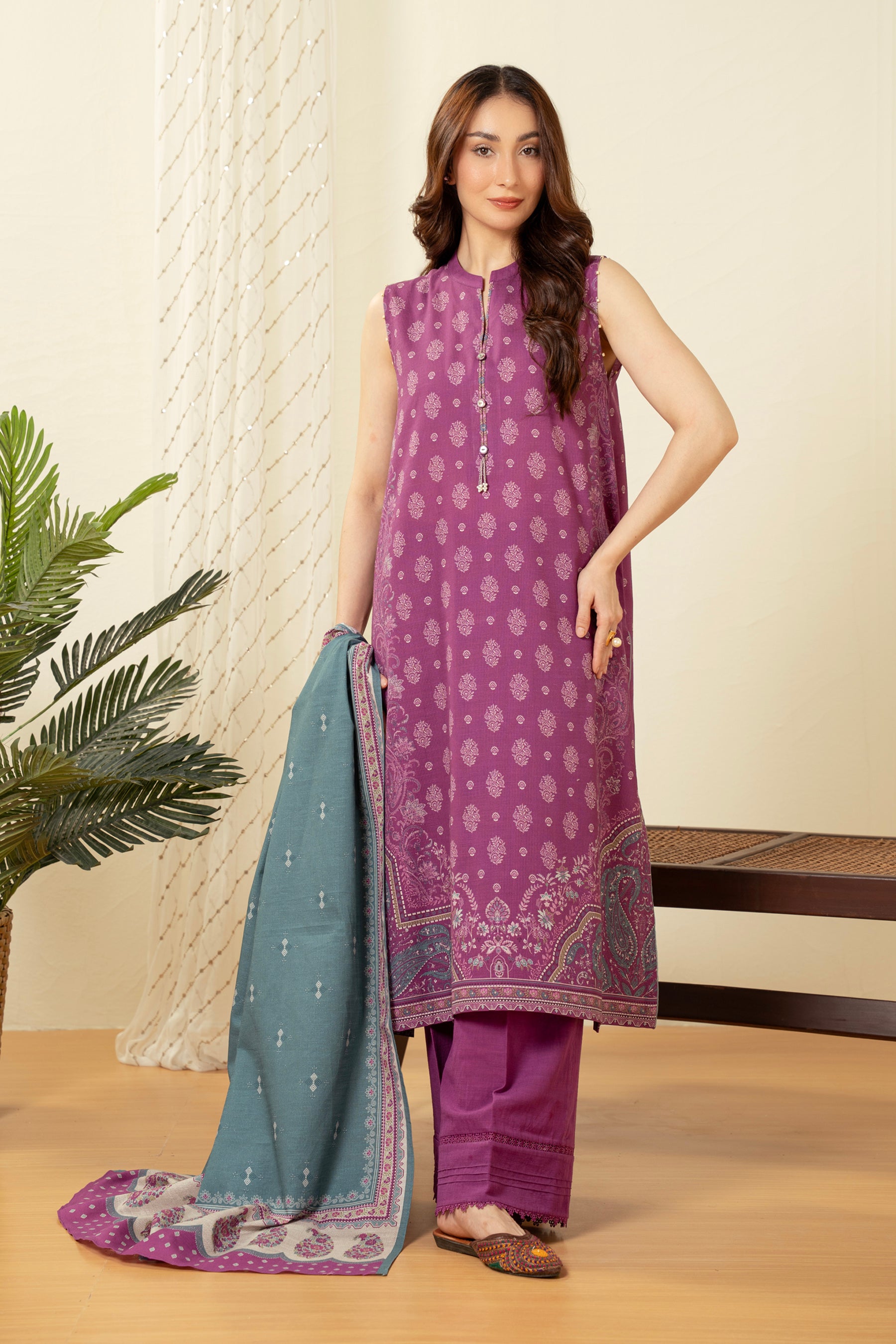 UNSTITCHED PRINTED SUIT