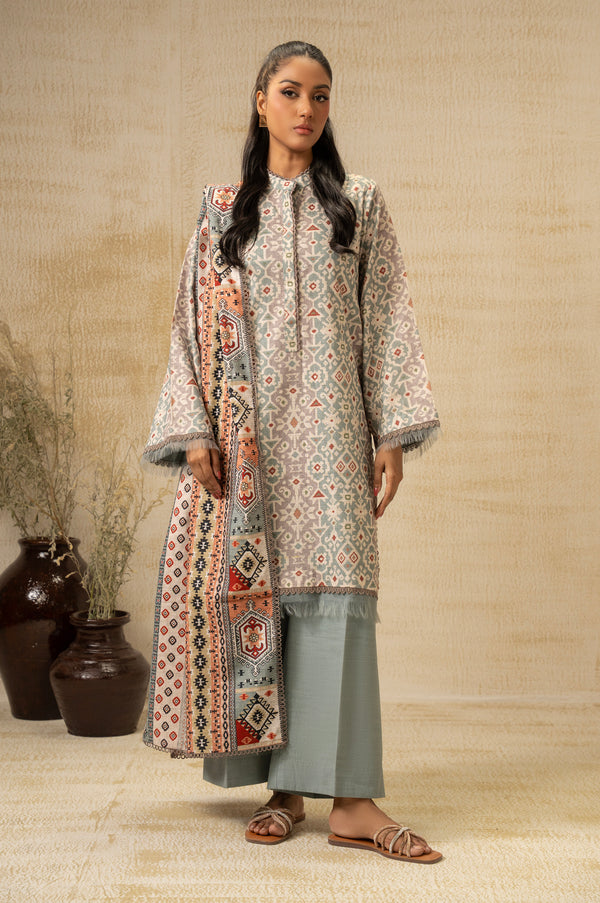 UNSTITCHED DIGITAL PRINTED SUIT