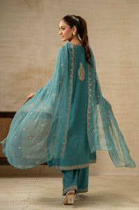 EMBROIDERED KHADDAR UNSTITCHED SHIRT BOTTOM