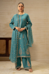 EMBROIDERED KHADDAR UNSTITCHED SHIRT BOTTOM