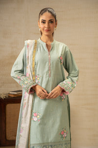 UNSTITCHED EMBROIDERED SUIT