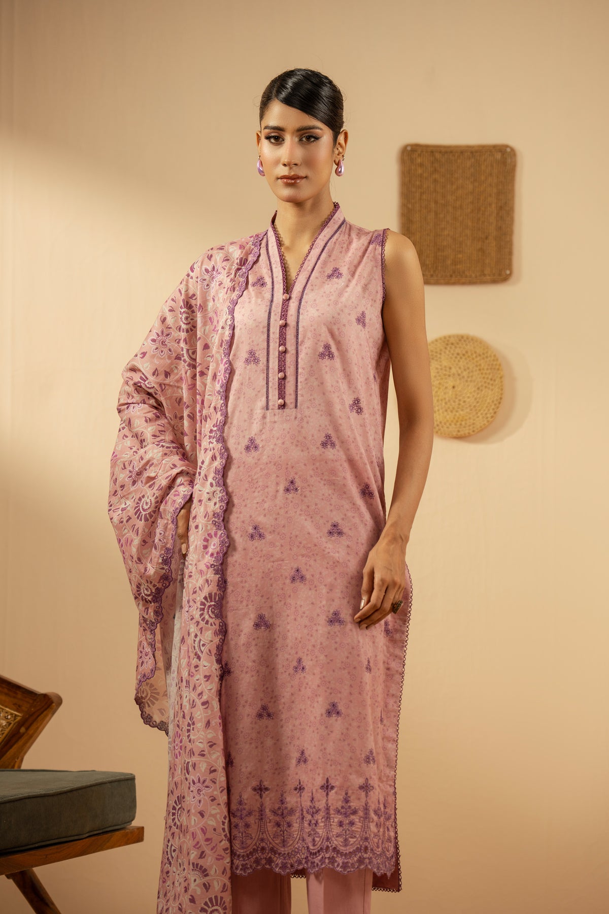 UNSTITCHED 3 PIECE SUIT
