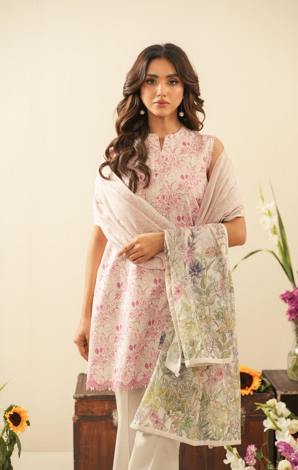 UNSTITCHED 3 PIECE SUIT