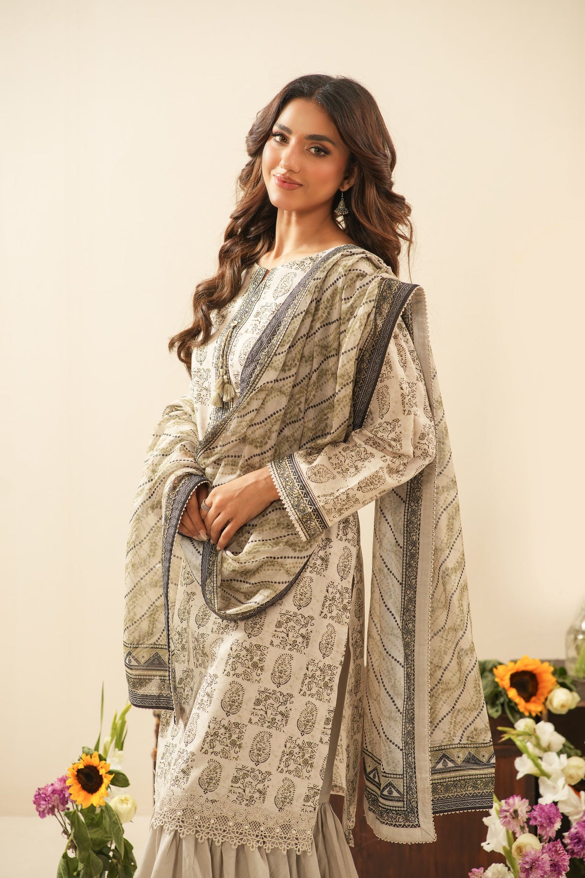 UNSTITCHED 3 PIECE SUIT