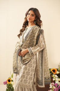 PRINTED LAWN UNSTITCHED 3 PIECE SUIT