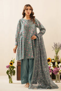 PRINTED LAWN UNSTITCHED 3 PIECE SUIT