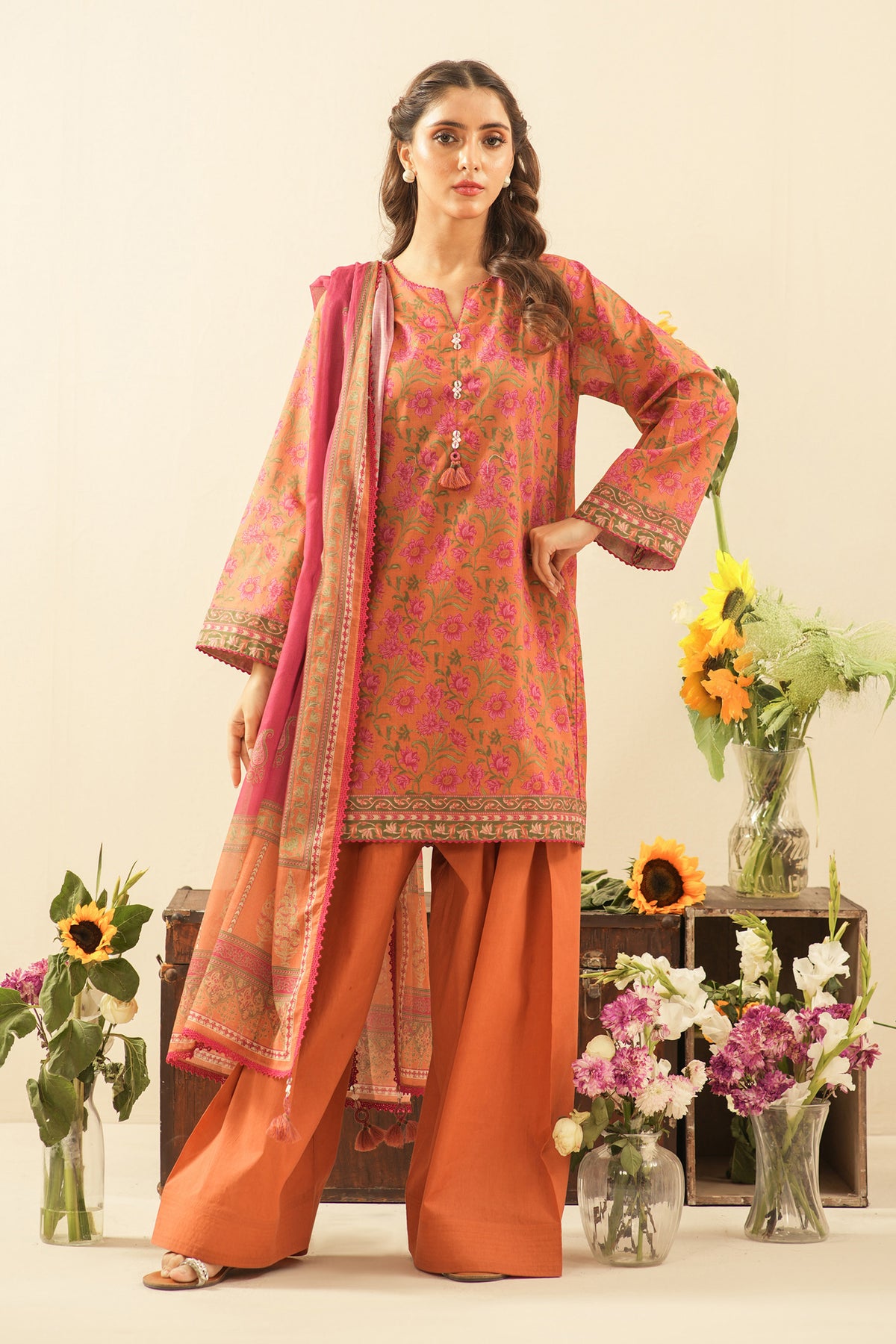 UNSTITCHED 3 PIECE SUIT