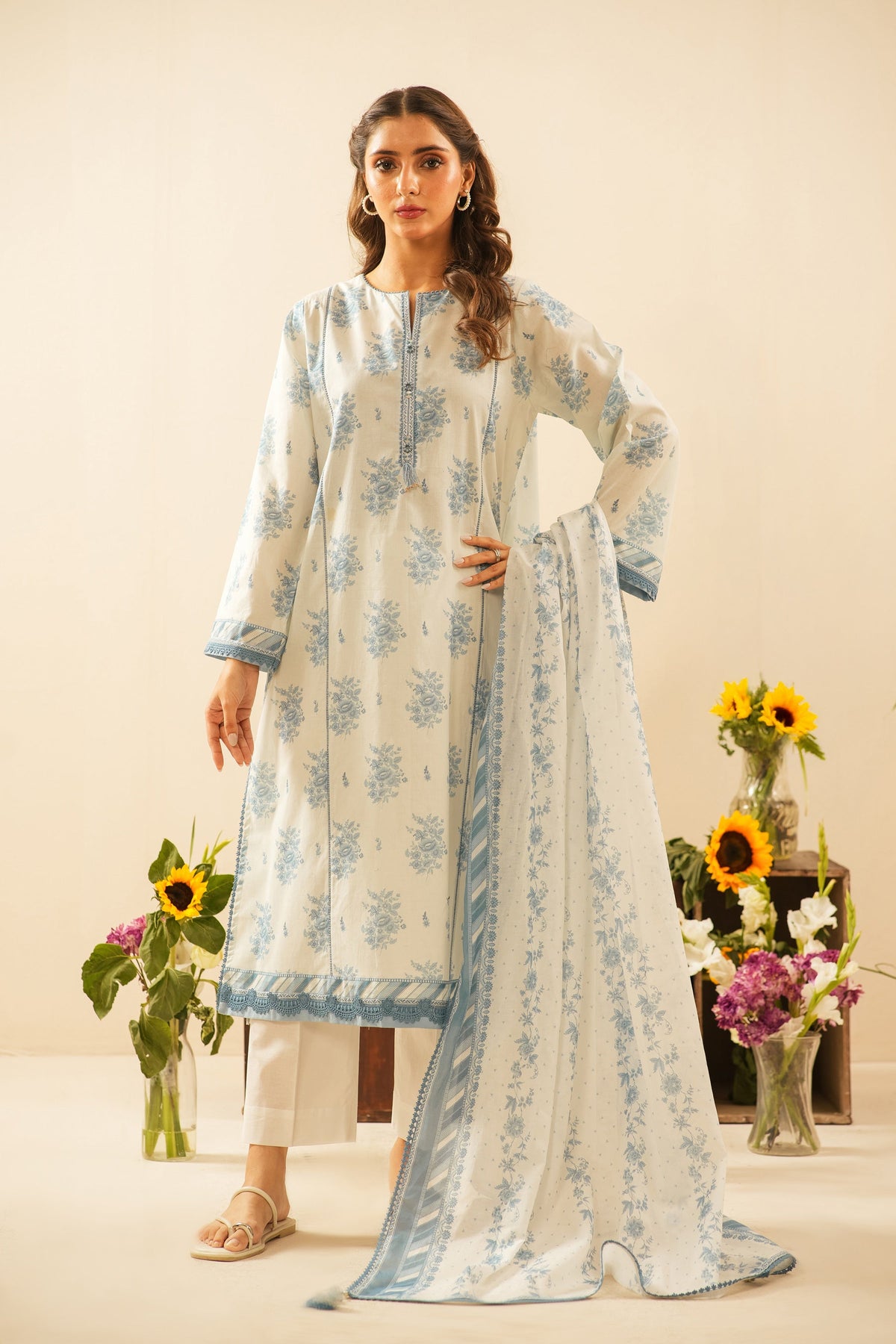 UNSTITCHED 3 PIECE SUIT